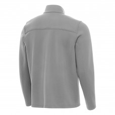 St. Louis Blues Antigua Gray Objection Double-Brushed Full-Zip Jacket