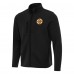 Кофта на молнии Boston Bruins Antigua Black Objection Double-Brushed