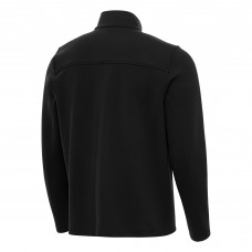 Кофта на молнии Boston Bruins Antigua Black Objection Double-Brushed