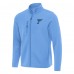 St. Louis Blues Antigua Blue Objection Double-Brushed Full-Zip Jacket