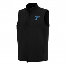 St. Louis Blues Antigua Black Demand Full-Zip Vest