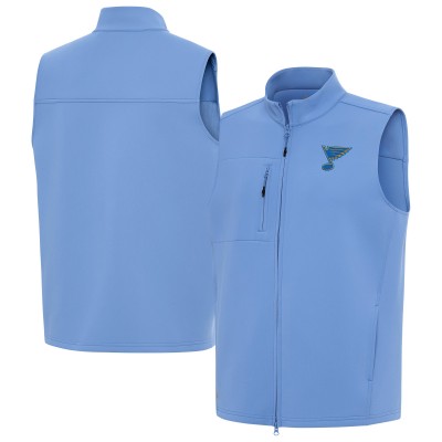 St. Louis Blues Antigua Blue Demand Full-Zip Vest