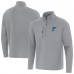 St. Louis Blues Antigua Gray Insider Quarter-Zip Pullover