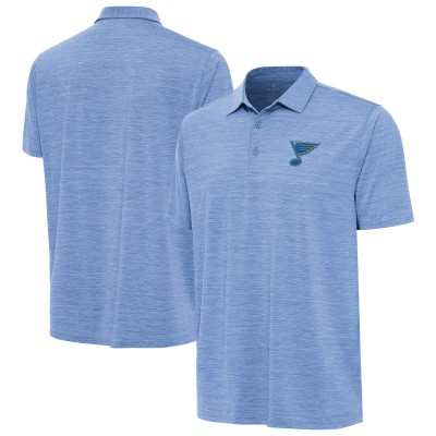 St. Louis Blues Antigua Heather Blue Layout Polo