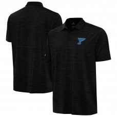 St. Louis Blues Antigua Heather Black Layout Polo