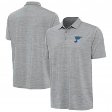 St. Louis Blues Antigua Heather Gray Layout Polo