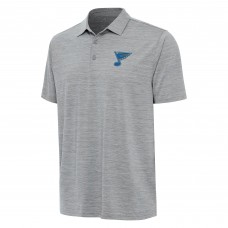 St. Louis Blues Antigua Heather Gray Layout Polo