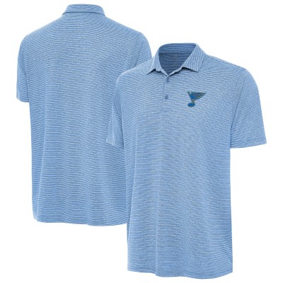 St. Louis Blues Antigua Heather Blue Scheme Polo
