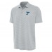 St. Louis Blues Antigua Heather Gray Scheme Polo