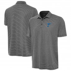 St. Louis Blues Antigua Heather Black Scheme Polo