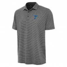 St. Louis Blues Antigua Heather Black Scheme Polo