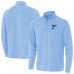 St. Louis Blues Antigua Heather Blue Bright Quarter-Zip Pullover