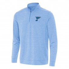 St. Louis Blues Antigua Heather Blue Bright Quarter-Zip Pullover