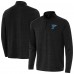 St. Louis Blues Antigua Heather Black Bright Quarter-Zip Pullover