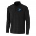 St. Louis Blues Antigua Heather Black Bright Quarter-Zip Pullover