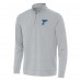 St. Louis Blues Antigua Heather Gray Bright Quarter-Zip Pullover