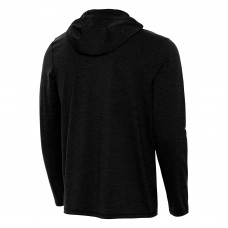 St. Louis Blues Antigua Heather Black Tidy Quarter-Zip Hoodie