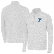 St. Louis Blues Antigua Gray Cause Quarter-Zip Jacket