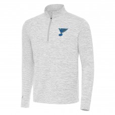 St. Louis Blues Antigua Gray Cause Quarter-Zip Jacket