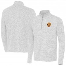 Кофта на короткой молнии Boston Bruins Antigua Gray Cause
