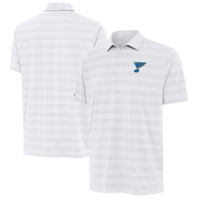 St. Louis Blues Antigua White Tunnel Polo