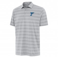 St. Louis Blues Antigua Gray Tunnel Polo