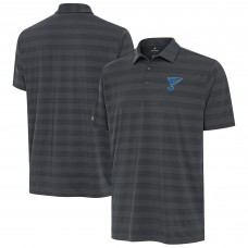 St. Louis Blues Antigua Pewter Tunnel Polo