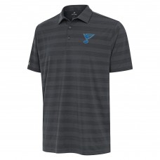St. Louis Blues Antigua Pewter Tunnel Polo