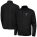 St. Louis Blues Antigua Heather Black Raglan Hold-Up Full-Zip Tri-Blend Jacket