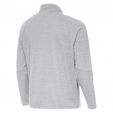 St. Louis Blues Antigua Heather Gray Certain Tri-Blend Quarter-Zip Top