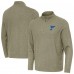 St. Louis Blues Antigua Olive Subtle Quarter-Zip Sweatshirt
