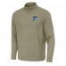St. Louis Blues Antigua Olive Subtle Quarter-Zip Sweatshirt