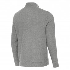 Кофта на короткой молнии Boston Bruins Antigua Heather Black Subtle