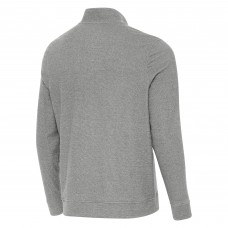 St. Louis Blues Antigua Heather Gray Subtle Quarter-Zip Sweatshirt