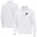 St. Louis Blues Antigua White Twist Quarter-Zip Pullover Jacket