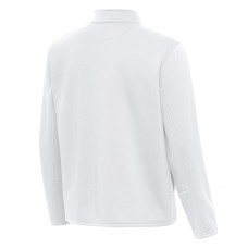 St. Louis Blues Antigua White Twist Quarter-Zip Pullover Jacket
