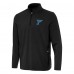 St. Louis Blues Antigua Black Perilous Quarter-Zip Sweatshirt