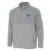 St. Louis Blues Antigua Gray Daily Fused Full-Zip Jacket