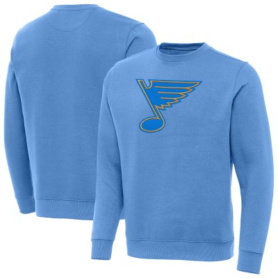 St. Louis Blues Antigua Blue Victory Pullover Sweatshirt
