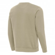 St. Louis Blues Antigua Khaki Victory Pullover Sweatshirt