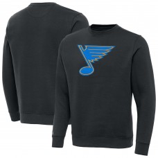 St. Louis Blues Antigua Charcoal Victory Pullover Sweatshirt