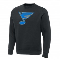 St. Louis Blues Antigua Charcoal Victory Pullover Sweatshirt