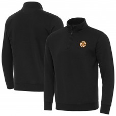 Кофта на короткой молнии Boston Bruins Antigua Black Victory