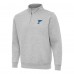 St. Louis Blues Antigua Heather Gray Victory Quarter-Zip Pullover Top