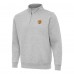 Boston Bruins Antigua Heather Gray Victory Quarter-Zip Pullover Top