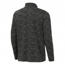 Кофта на короткой молнии Boston Bruins Antigua Heather Black Determined