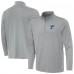 St. Louis Blues Antigua Gray Reprocess Quarter-Zip Pullover
