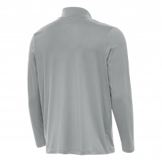 Boston Bruins Antigua Gray Reprocess Quarter-Zip Pullover