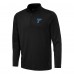 St. Louis Blues Antigua Black Reprocess Quarter-Zip Pullover