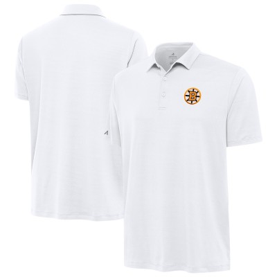 Поло Boston Bruins Antigua White Reprocess